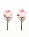 Swarovski náušnice kostky Light Rose