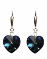 Swarovski srdce Bermuda Blue AB VIII a