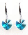 Swarovski srdce Blue Zircon AB II