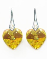 Swarovski náušnice Light Topaz AB I a