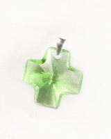 Swarovski kříž Peridot a