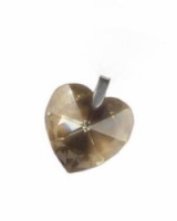 Swarovski srdce Golden Shadow AB a